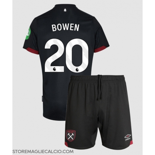 West Ham United Jarrod Bowen #20 Maglia Gara Trasferta Repliche 2024-25 Bambino Maniche Corte West Ham United Jarrod Bowen #20 Maglia Gara Trasferta Repliche 2024-25 Bambino Maniche Corte